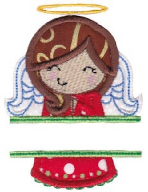 Picture of Angel Name Drop Machine Embroidery Design