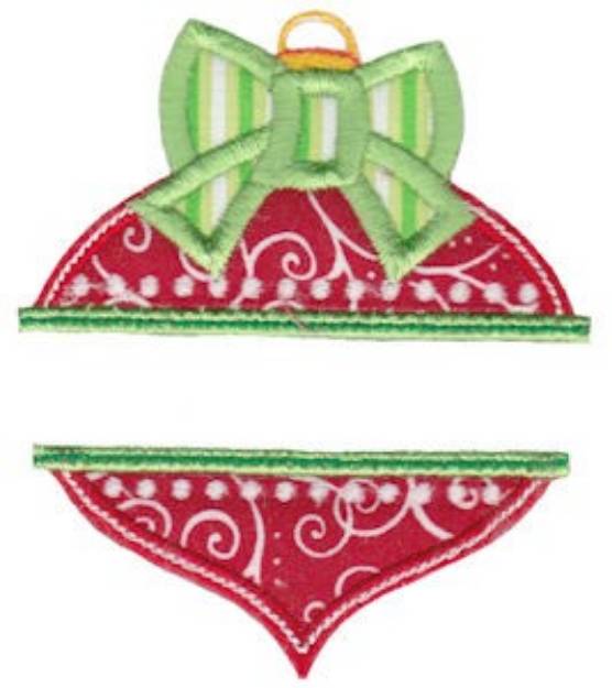 Picture of Ornament Name Drop Machine Embroidery Design