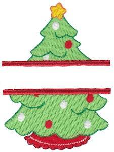 Picture of Tree Name Drop Machine Embroidery Design