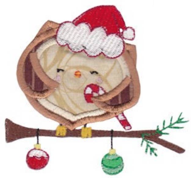 Picture of Christmas Owl Machine Embroidery Design