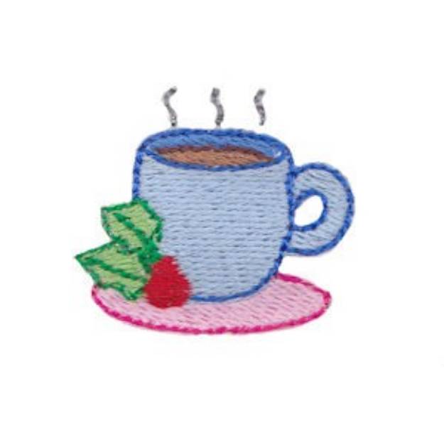 Picture of Holiday Coffee Machine Embroidery Design