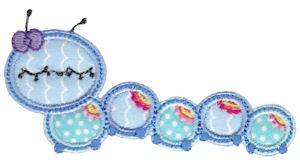 Picture of Caterpillar Applique Machine Embroidery Design
