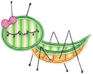 Picture of Applique Grasshopper Machine Embroidery Design