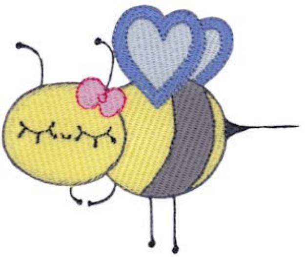 Picture of Adorable Bumblebee Machine Embroidery Design