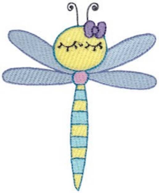 Picture of Adorable Dragonfly Machine Embroidery Design