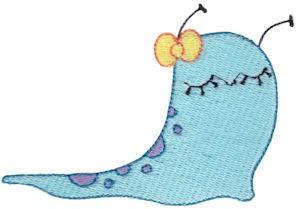 Picture of Adorable Slug Machine Embroidery Design