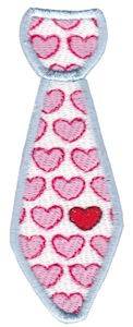 Picture of Valentines Day Tie Machine Embroidery Design