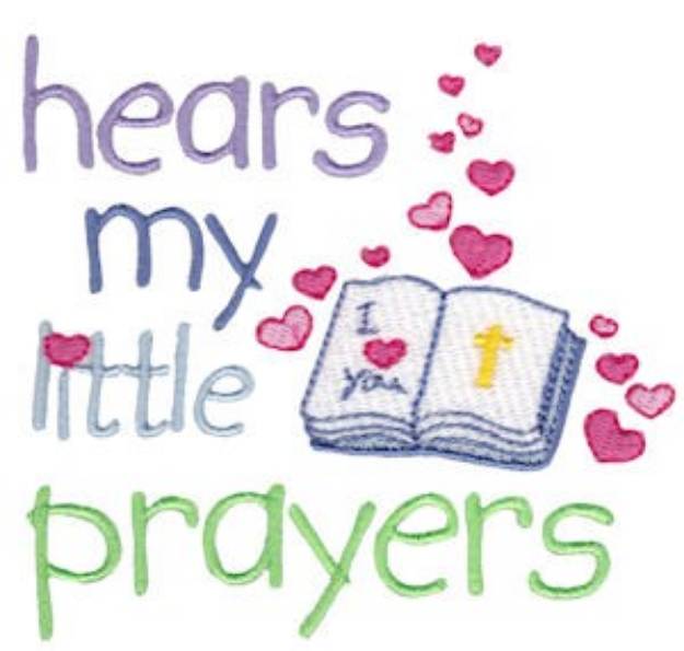 Picture of Hear My Prayers Machine Embroidery Design