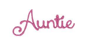 Picture of Auntie Machine Embroidery Design