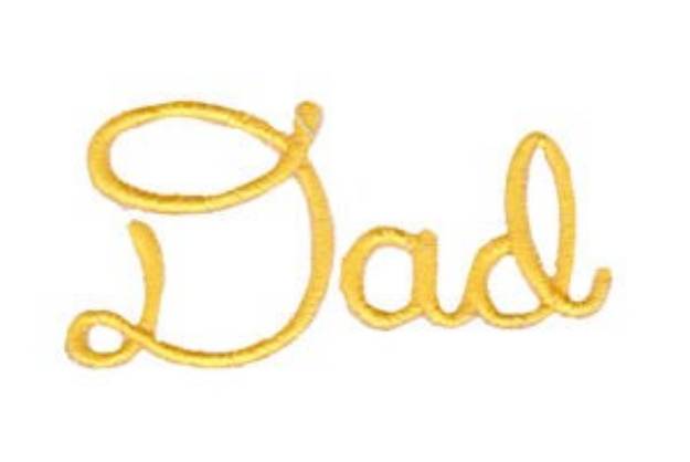 Picture of Dad Machine Embroidery Design