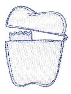 Picture of Tooth Fairy Bag Machine Embroidery Design