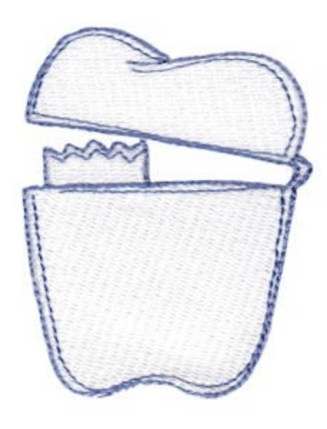 Picture of Tooth Fairy Bag Machine Embroidery Design