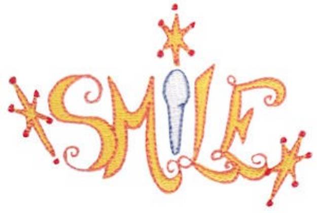 Picture of Sparkling Smile Machine Embroidery Design
