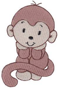 Picture of Sweet Monkey Machine Embroidery Design