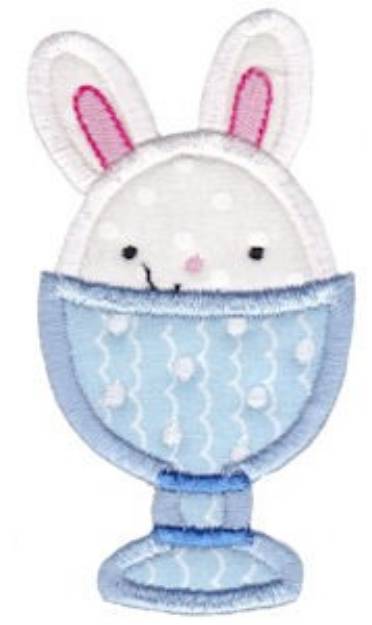 Picture of Easter Bunny Applique Machine Embroidery Design