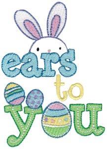 Picture of Ears To You Machine Embroidery Design