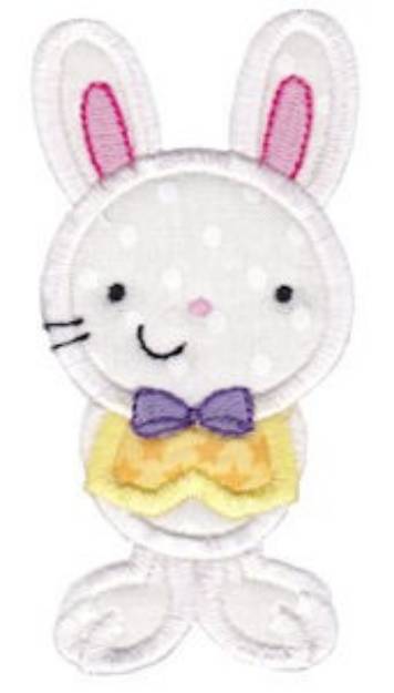 Picture of Sweet Easter Bunny Applique Machine Embroidery Design