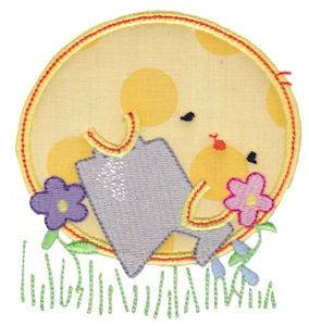 Picture of Chickadee Applique Machine Embroidery Design