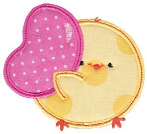 Picture of Chickadee & Jellybean Applique Machine Embroidery Design