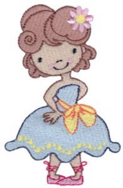 Picture of Ballet Princess Machine Embroidery Design