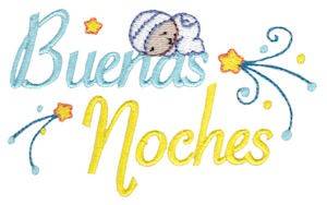 Picture of Buenas Noches Machine Embroidery Design