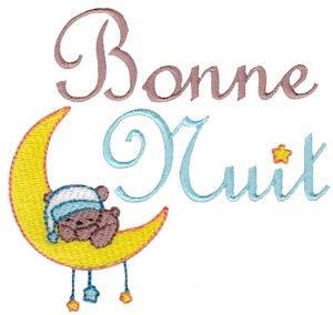 Picture of Bonne Nuit Machine Embroidery Design