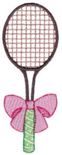 Picture of Tennis Raquet Machine Embroidery Design