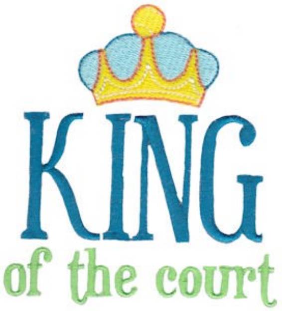 Picture of King Of The Court Machine Embroidery Design