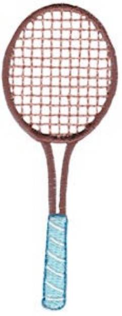 Picture of Tennis Raquet Machine Embroidery Design