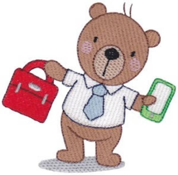 Picture of Office Bear Machine Embroidery Design