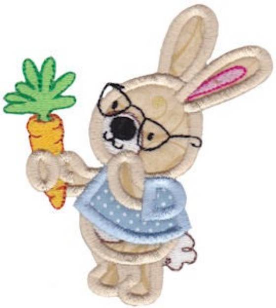 Picture of Bunny Rabbit Applique Machine Embroidery Design