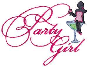 Picture of Party Girl Machine Embroidery Design