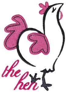 Picture of The Hen Machine Embroidery Design