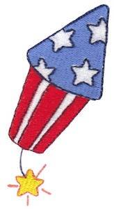 Picture of 4th Of July Firework Machine Embroidery Design