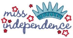 Picture of Miss Independence Machine Embroidery Design