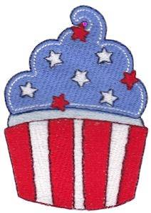 Picture of All American Cupcake Machine Embroidery Design