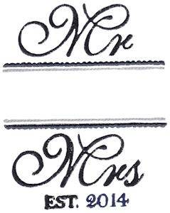 Picture of Wedding Name Drop 2014 Machine Embroidery Design