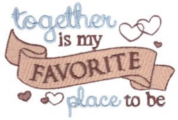 Picture of My Favorite Place Machine Embroidery Design