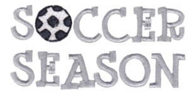 Picture of Soccer Season Machine Embroidery Design