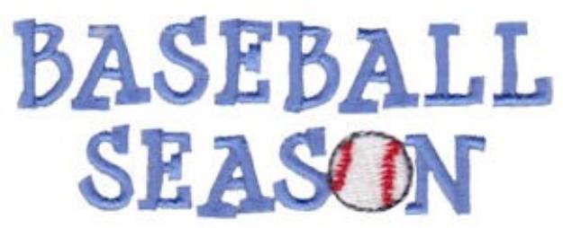 Picture of Baseball Season Machine Embroidery Design