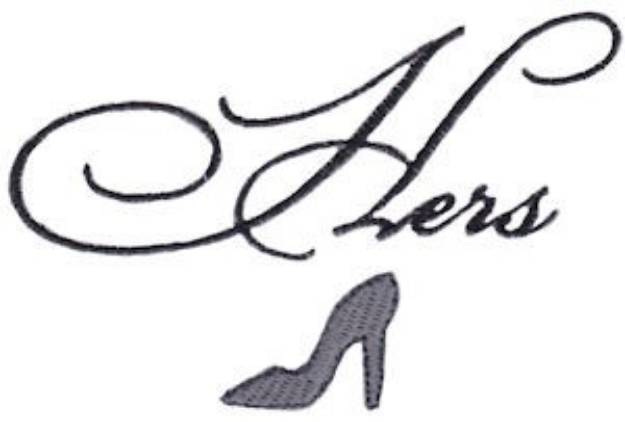 Picture of Hers High Heel Machine Embroidery Design