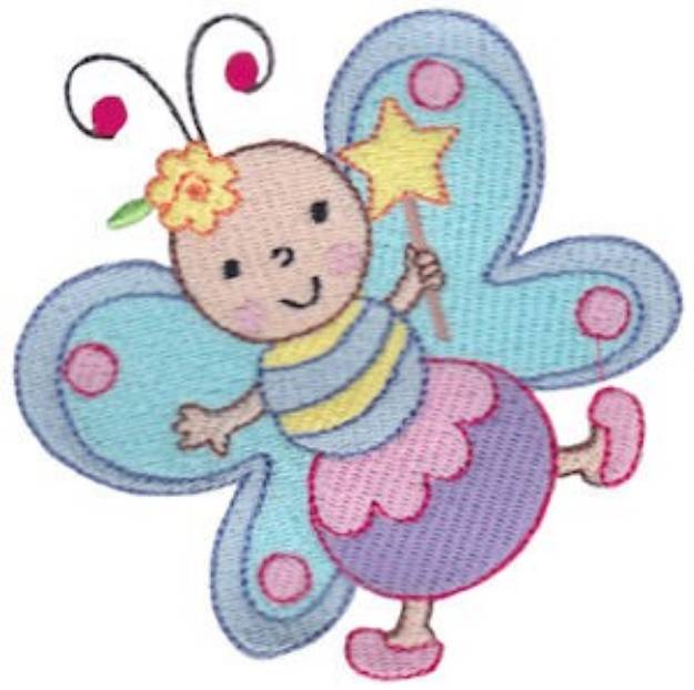 Picture of Snuggly Butterfly Machine Embroidery Design