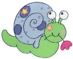 Picture of Snuggly Snail Machine Embroidery Design