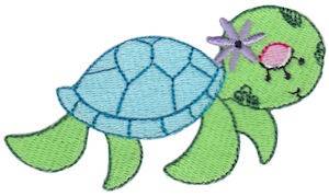 Picture of Decorative Sea Turtle Machine Embroidery Design