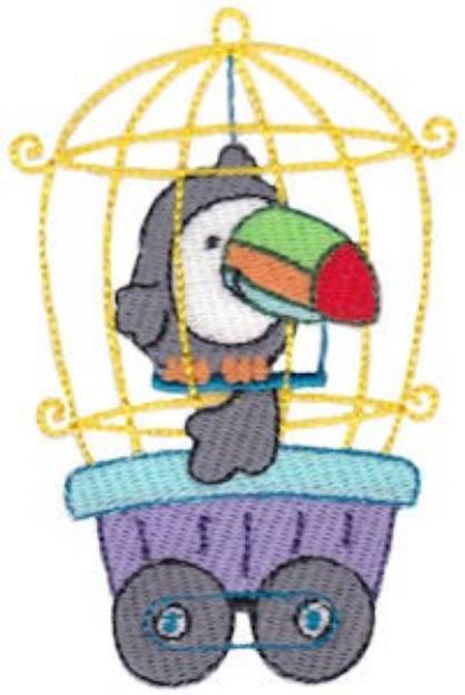 Picture of Animal Train & Toucan Machine Embroidery Design
