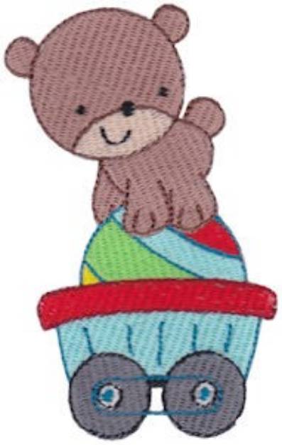 Picture of Animal Train & Bear Machine Embroidery Design