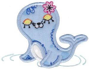 Picture of Decorative Sea Creature Applique Machine Embroidery Design
