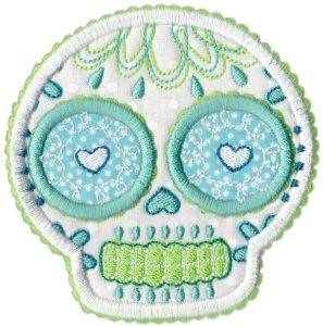 Picture of Sugar Skulls Applique Machine Embroidery Design