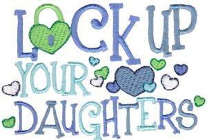 Picture of Lock Up Your Doctors Machine Embroidery Design