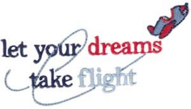 Picture of Dreams Take Flight Machine Embroidery Design